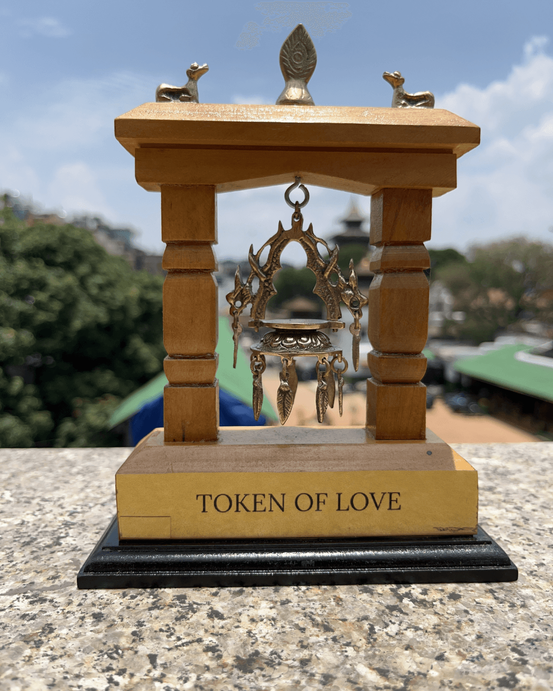  Wooden Framed Dalucha Stand