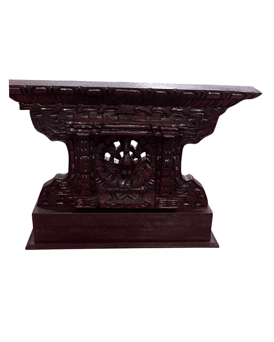 Wooden Peacock window with base( including plaque) thumbnail 2