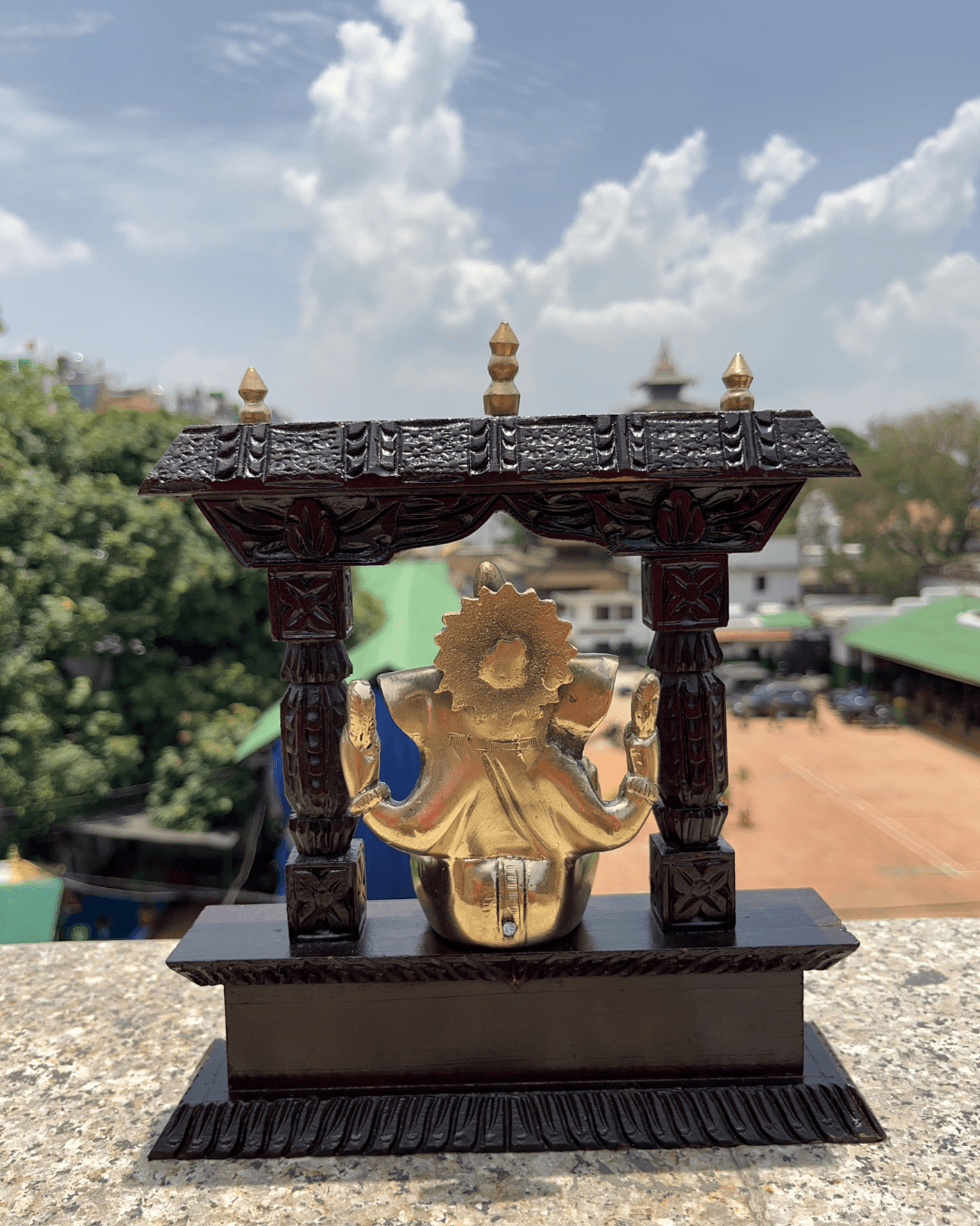 Ganesh Wooden frame ( including plaque) thumbnail 2