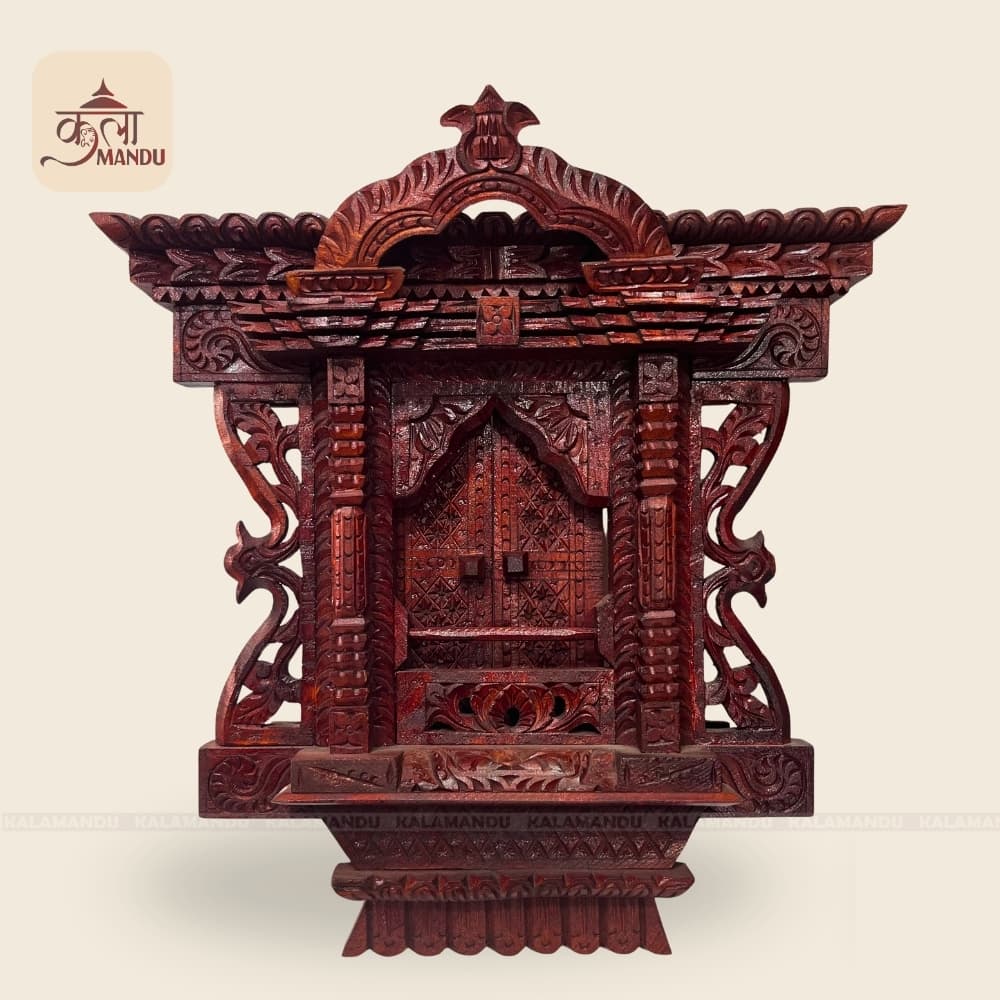13" Newari Wooden Kumari Jhyal