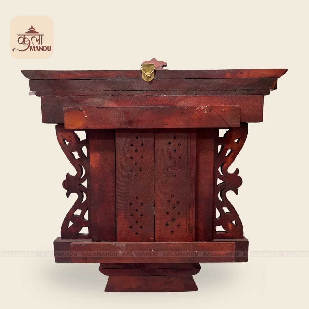 13" Newari Wooden Kumari Jhyal thumbnail 2