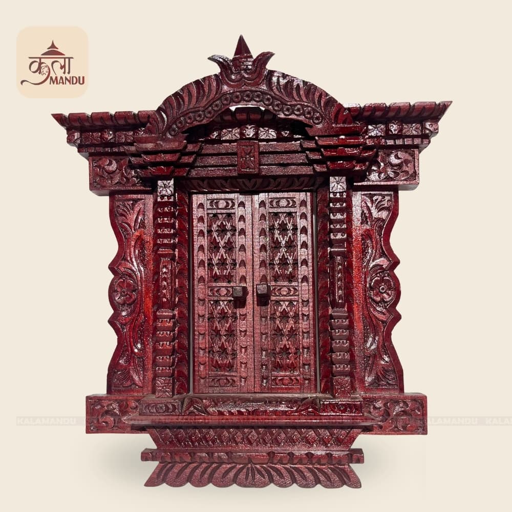 10" Newari Wooden Kumari Jhyal