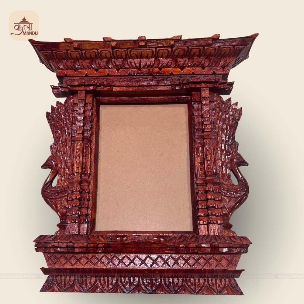 A5 Size Peacock Frame/ Jhyal (Photo size - 21 by 15cm)
