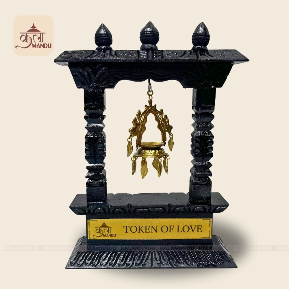 10" Dalucha on Wooden Frame with Stand 