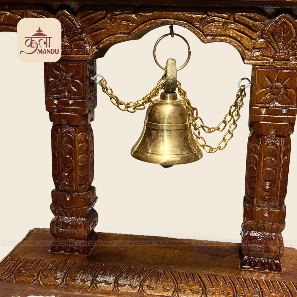 13.5" Wooden Bell Stand thumbnail 2