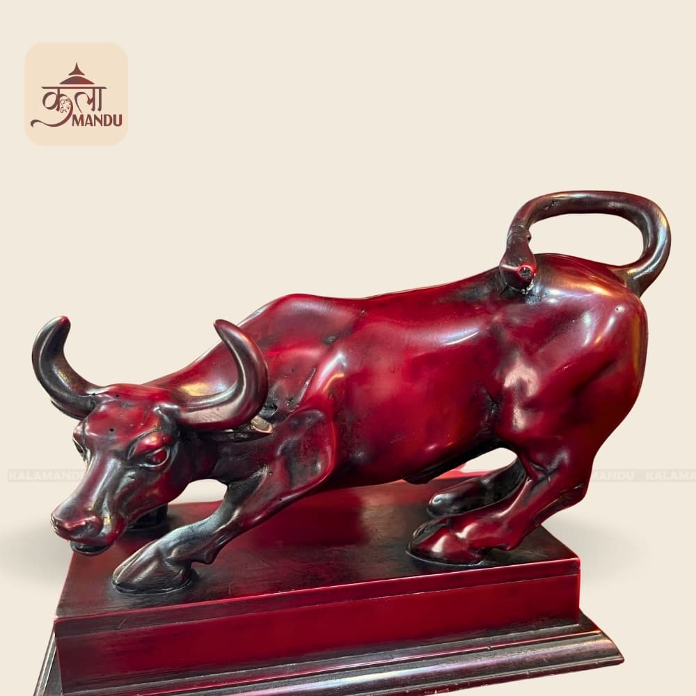 Resin NEPSE Bull with Stand thumbnail 2