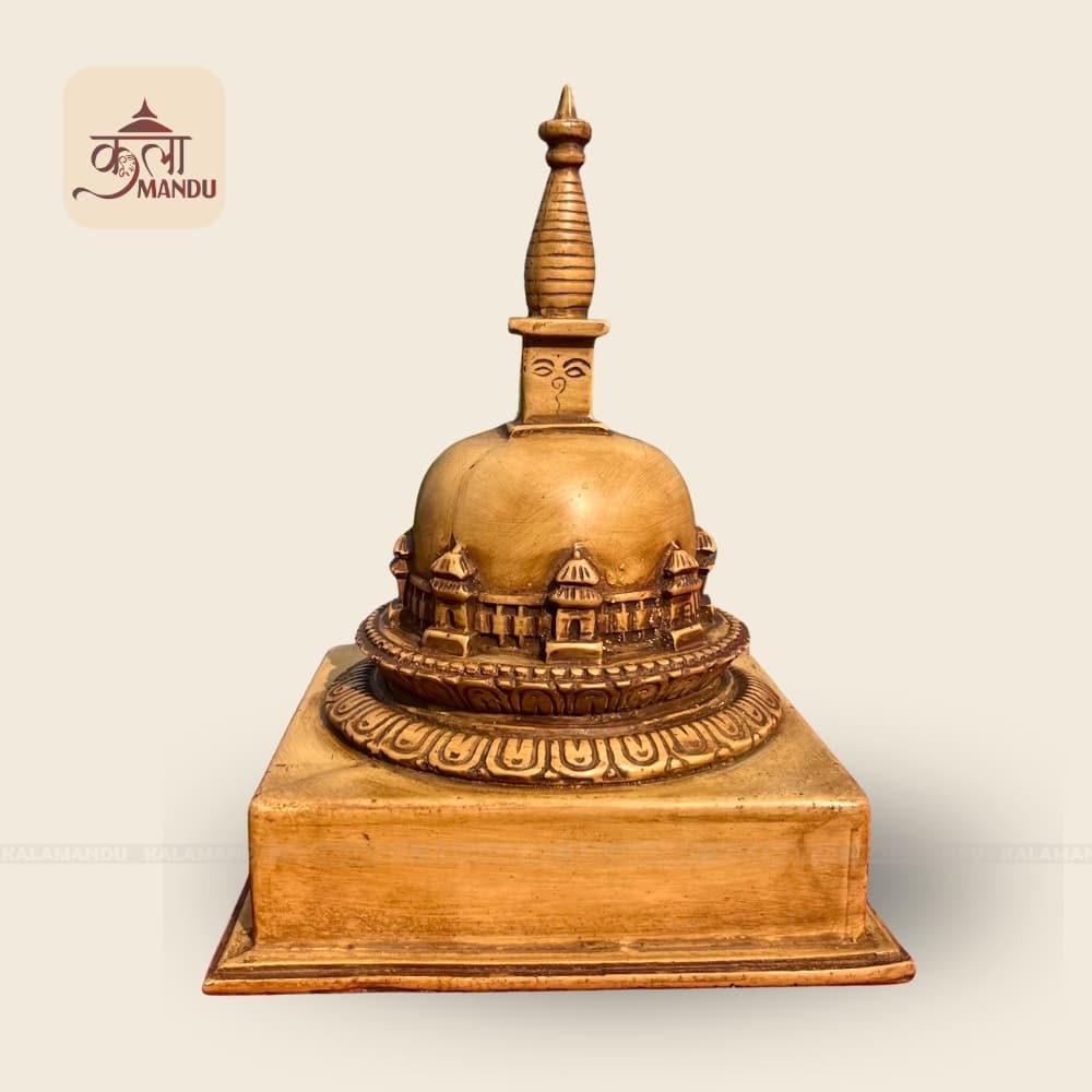 Resin Boudhanath stupa with Base