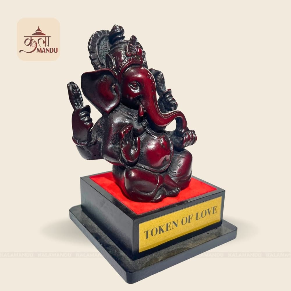 6" Ganesh Statue with Stand thumbnail 2