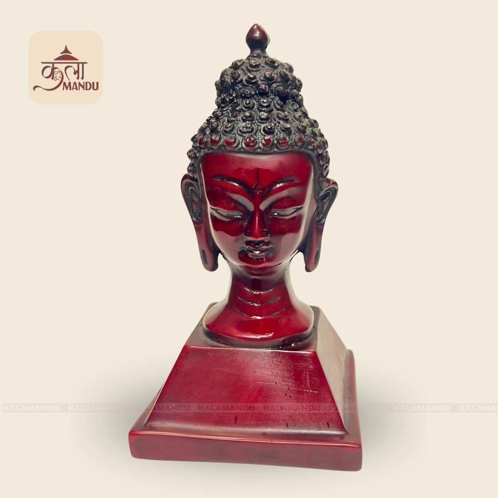 6" Buddha Head with Stand