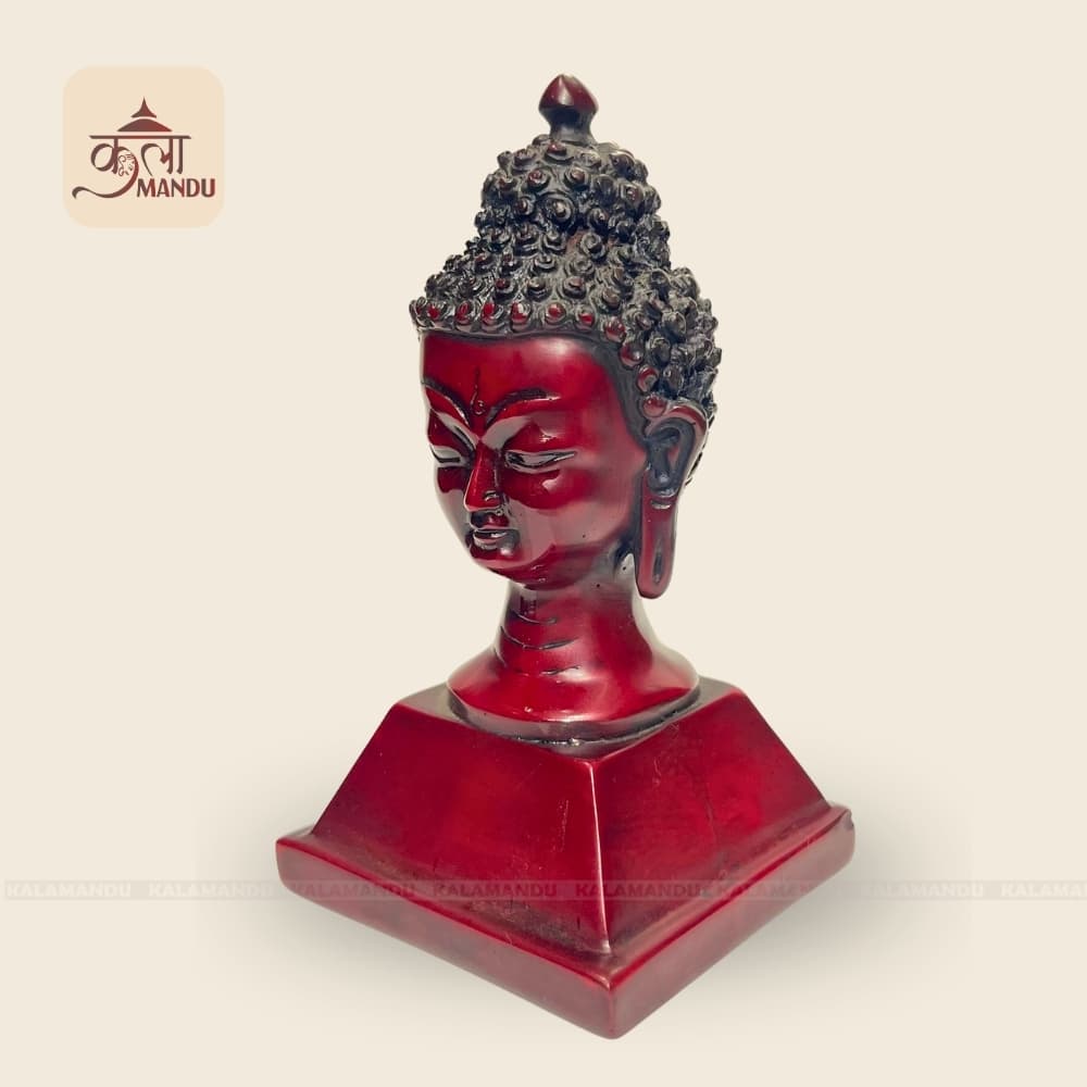 6" Buddha Head with Stand thumbnail 2