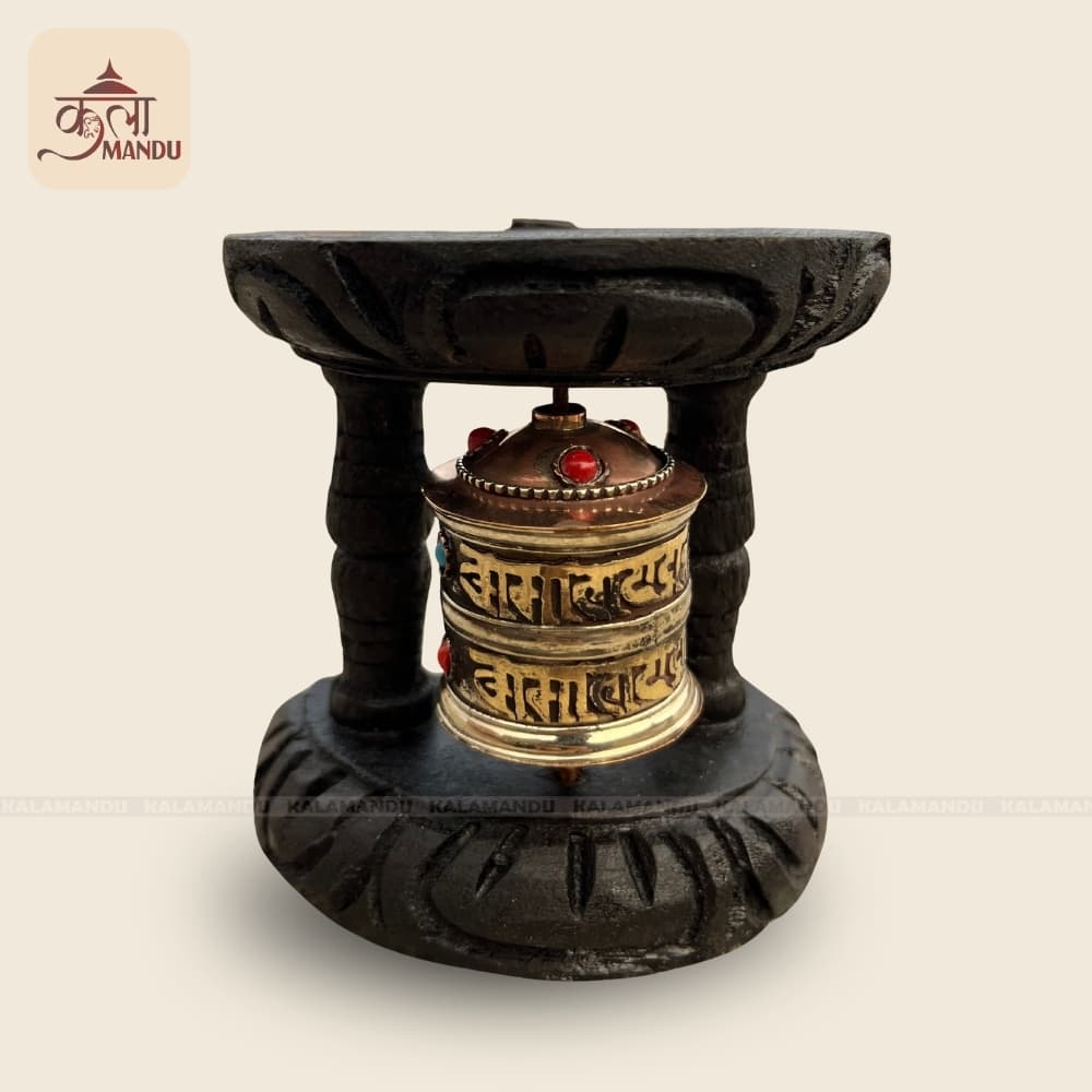 9.5 cm Mini Single Prayer Wheel/ Mane thumbnail 2