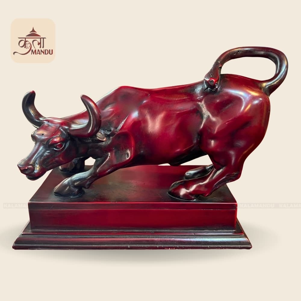Resin NEPSE Bull with Stand