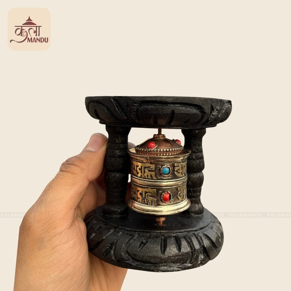 9.5 cm Mini Single Prayer Wheel/ Mane