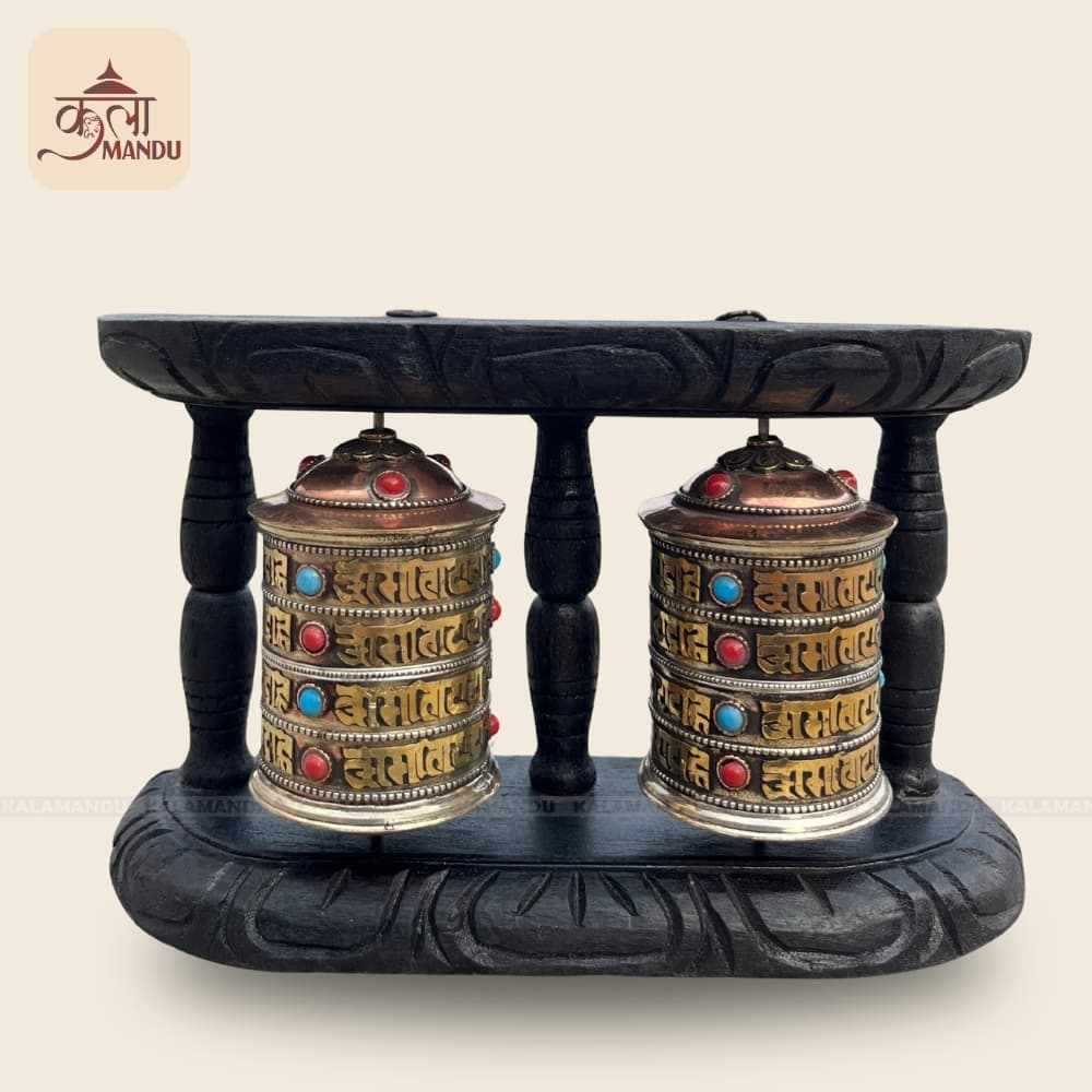Double Prayer Wheel (10 by 17)cm