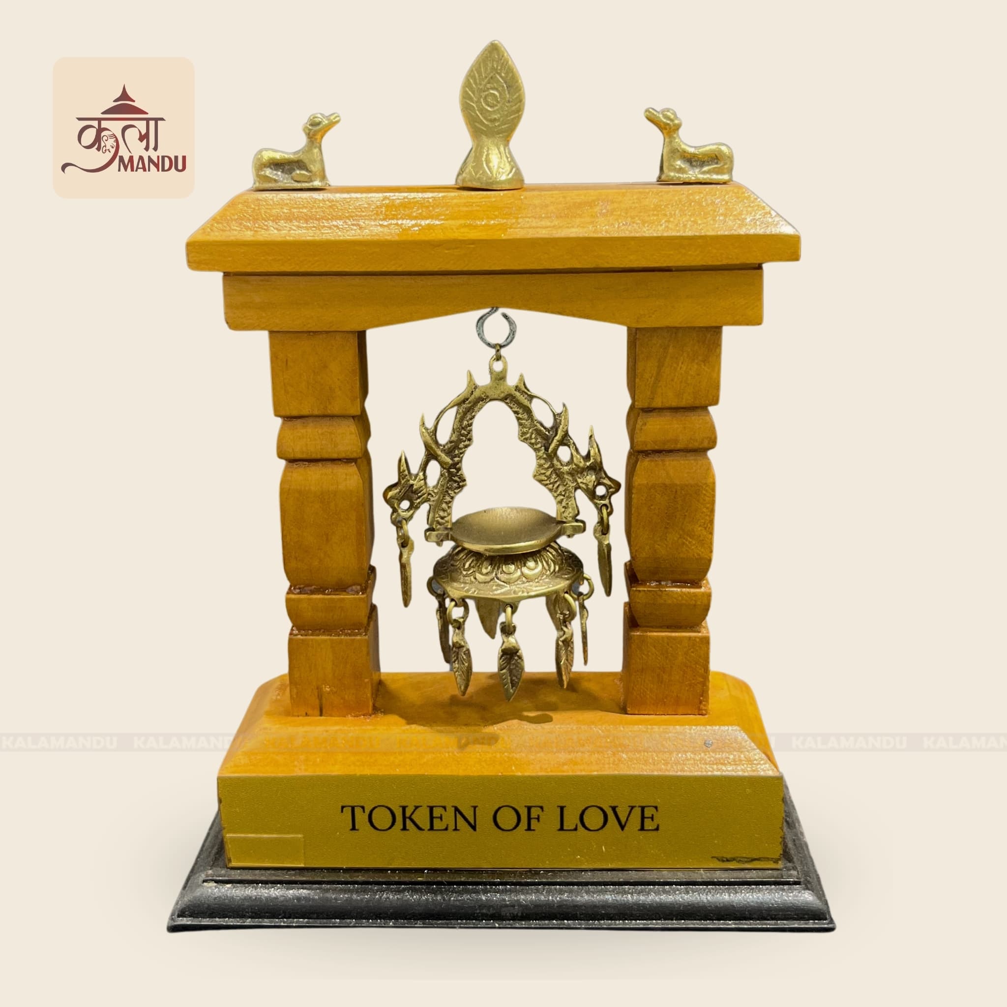  Wooden Framed Dalucha Stand