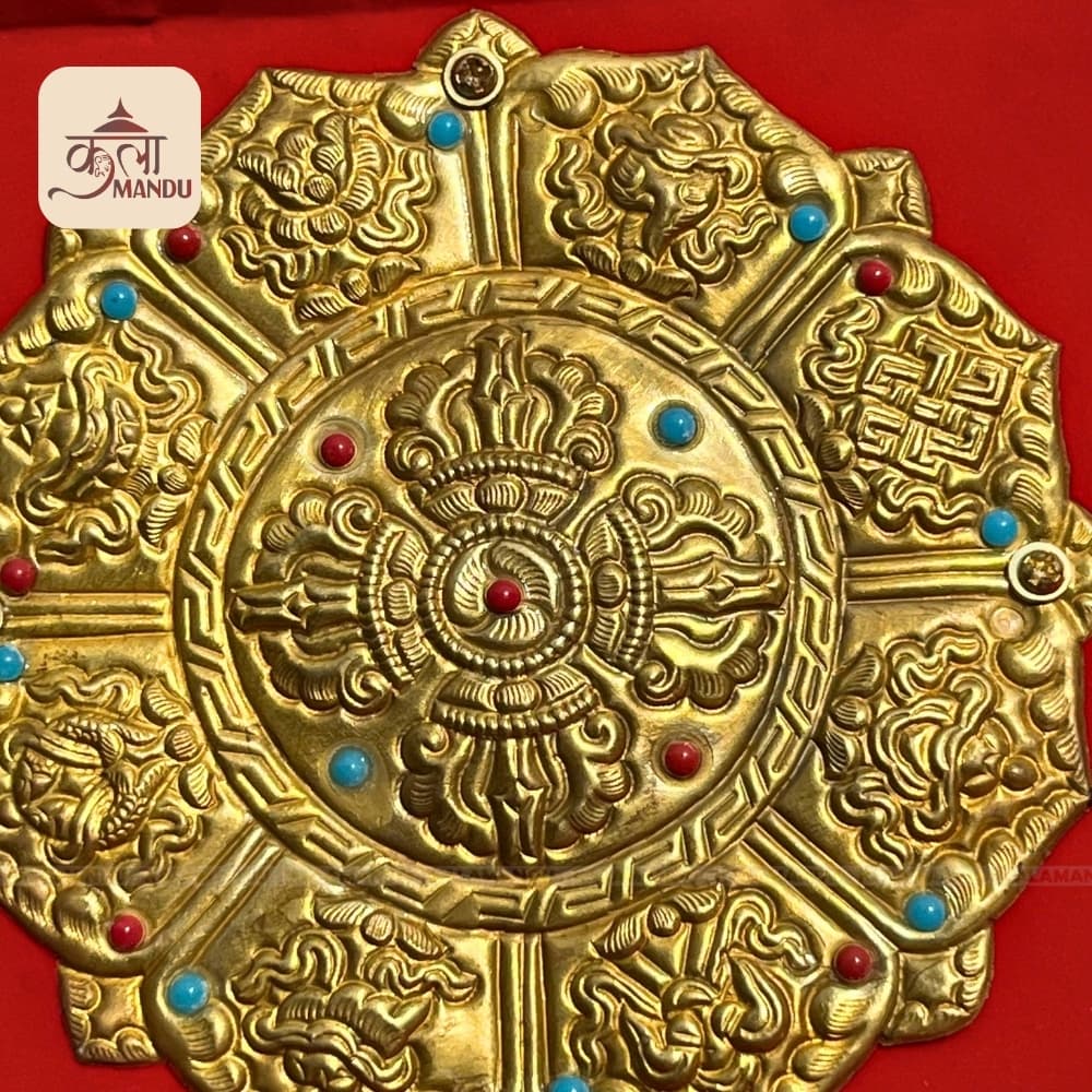 Premium Brass Mandala on Velvet Box(Foldable) thumbnail 3