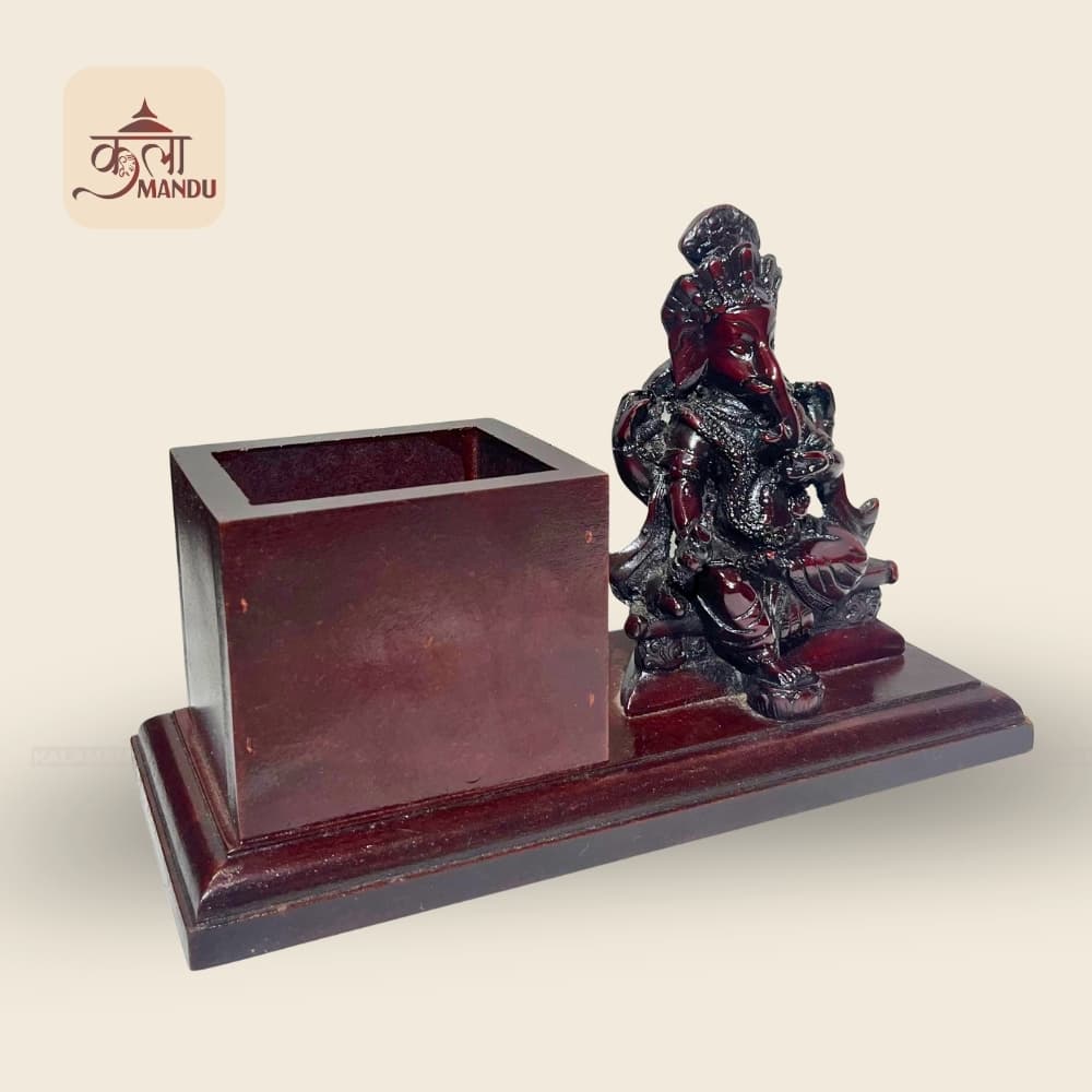 Ganesh/ Buddha/ Saraswati Pen holder stand ( Including plaque) thumbnail 4
